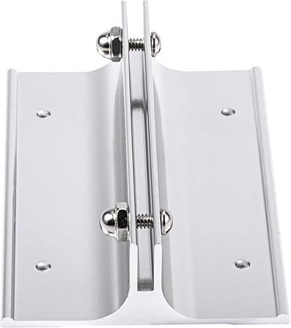 SINKAA Aluminum Corridor Sign Holder, 10 Pack Direct Sign Mount Bracket, Design for Restroom, Conference Room Classic Silver Signs - 4" Length, 1/8" Substrate - Easy to Install