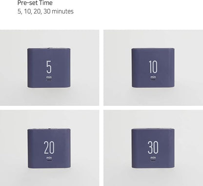 mooas Multi Cube Timer/Rotating Flip Clock Timer (Violet), Simple Operation, Digital Clock & ADHD Block Time Timers Management for Kids Desk Kitchen Study Classroom Cube 5,10,20,30 min Setting