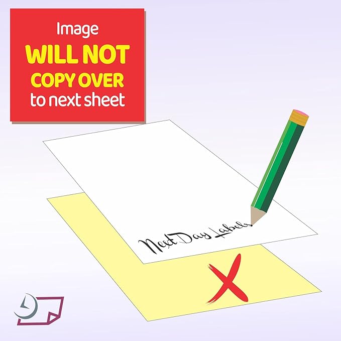 "Plain" Collated Color Paper (Not Carbonless) for Laser and Ink Jet Printers (Pack of 500 Sheets 2 Part)