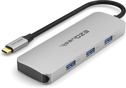 EZQuest USB C Hub Docking Station 7 in 1 with 3 Gen 2 10Gbs Ports, 3 USB A 3.0 Ports, 1 USB C Power Delivery 3.0 with 5Gbs Data, Compatible with MacBook/Dell/HP/Lenovo Laptops