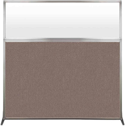 Versare Hush Screen Portable Room Divider | Workstation Wall Divider | Freestanding Privacy Hush Panels | Frosted Windows | Fabric Office Divider Screen | Great for Room Separation