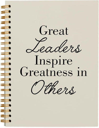 OXW Beige Notebooks for Work, Employee Appreciation Gifts, Leadership Gifts Notebook Journal for Writing Meeting Office, Thank You Gifts for Women Men Leader Mentor Boss Manager, 5.5"x8.3"