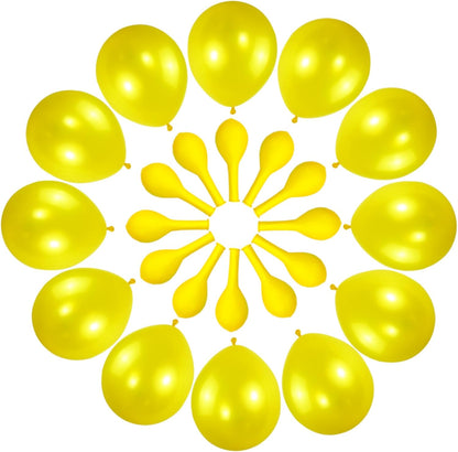 120 Pack Pearl Yellow Balloons, Bright 12 inch Royal Yellow Latex Party Balloons for Birthday Wedding Baby Shower Halloween.
