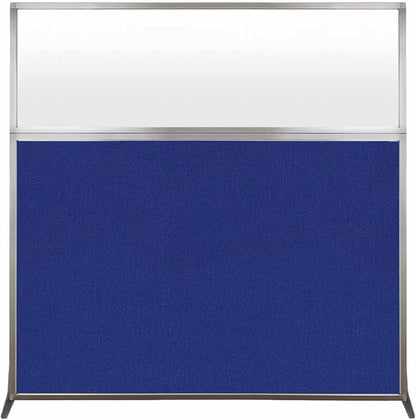 Versare Hush Screen Portable Room Divider | Workstation Wall Divider | Freestanding Privacy Hush Panels | Frosted Windows | Fabric Office Divider Screen | Great for Room Separation