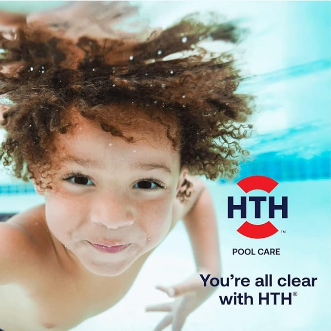 HTH 1276 Swimming Pool Care 6 Way Test Strips, Swimming Pool Water Chemical Tester, 30 Strips