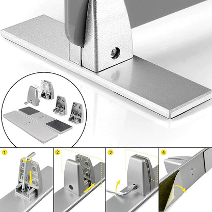 Acrylic Free Standing Screen, Desk Divider for Students and Desk Privacy Panel for Home Office, Partitions for Table Top Workstation, Portable Cubicle Panel for Work, 15.7" x 24", Premium Frosted