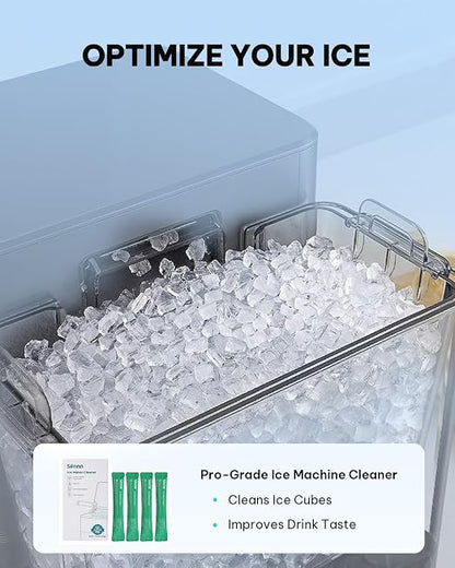 Silonn Ice Maker Cleaner & Descaler | Fast Dissolving, Safe| 100% Pure Citric Acid Descaler Powder, 24 Individually Packaged Pouches, Compatible with All Ice Makers & Coffee Machines