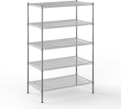Regal Altair 24" Deep x 42" Wide x 64" Height Wire Shelving Kit | 5-Tier | NSF Commercial Storage Rack Unit
