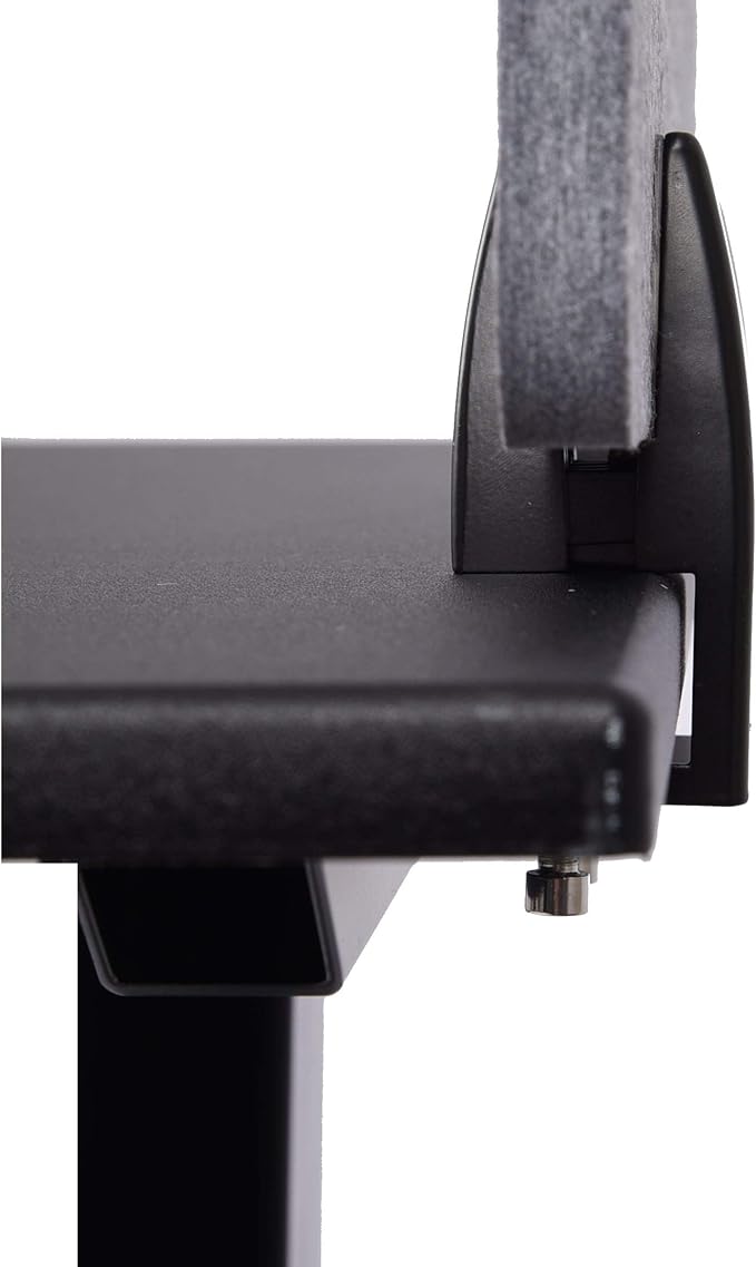 ReFocus™ Raw Clamp-On Acoustic Desk Divider – Reduce Noise and Visual Distractions with This Lightweight Desk Mounted Privacy Panel (Castle Gray, 47.25" x 16", 23.6" x 16", & 23.6" x 16")