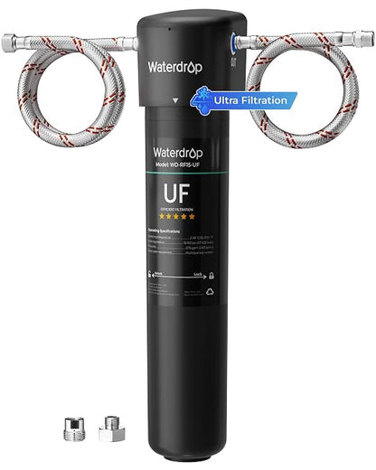 Waterdrop 15UA-UF 0.01 μm Ultra Filtration Under Sink Water Filter System | Reduces Lead, Chlorine, Bad Taste & Odor, Connects Directly to Your Faucet, 2 Years