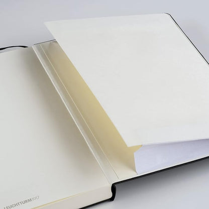 LEUCHTTURM1917 - Notebook Hardcover Paperback B6+ - 219 Numbered Pages for Writing and Journaling (Navy, Ruled)