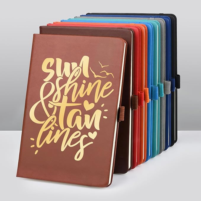 Customizable Personalized Notebook | Custom Logo, Text & Image A5 Journal Notebook | 200 Lined Pages 8.5" x 5.8" | Daily Writing Journal for Office, Students & Gift Giving, Orange