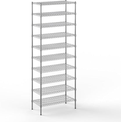 Regal Altair 18" Deep x 36" Wide x 96" Height Wire Shelving Kit | 10-Tier | NSF Commercial Storage Rack Unit