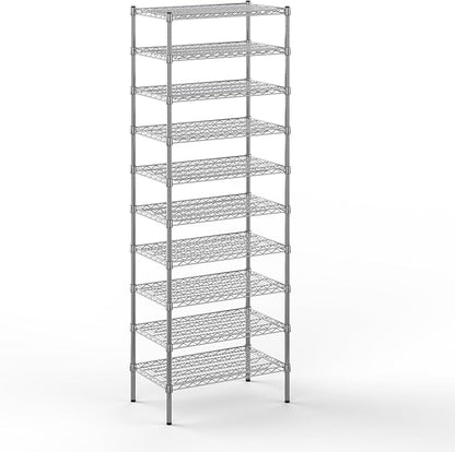 Regal Altair 18" Deep x 30" Wide x 86" Height Wire Shelving Kit | 10-Tier | NSF Commercial Storage Rack Unit