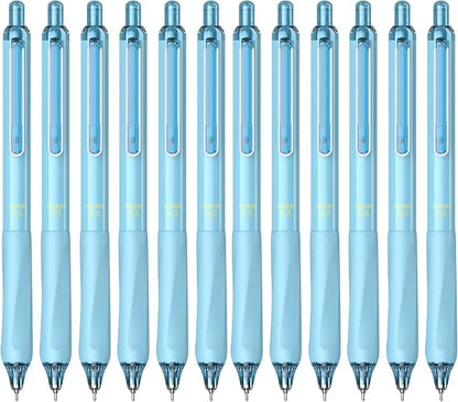 ParKoo Gel Pens Quick Dry Ink Fine Point 0.5mm, Retractable Rolling Ball Blue Ink Pen, Click Silent Pens Set for Journaling Notetaking Drawing Sketching Smooth Writing Non Bleed 12pcs