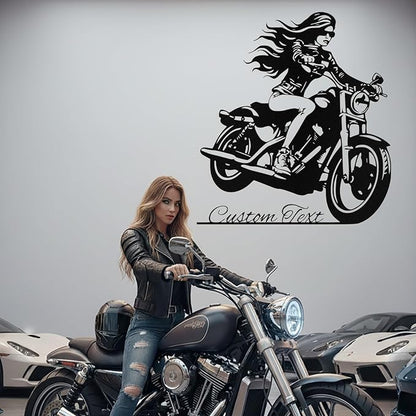 Custom Motorcycle Metal Sign Personalized Biker Name Sign Motorcycle Wall Art Motorbike Signs Garage Decor Gift for Bikers Motorcycle Lover Gifts