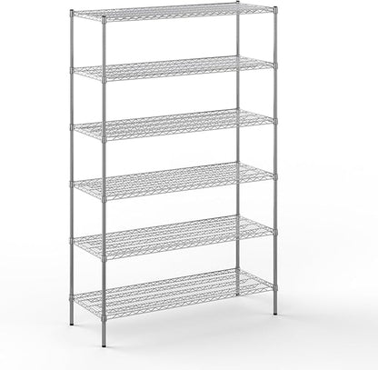 Regal Altair 21" Deep x 54" Wide x 86" Height Wire Shelving Kit | 6-Tier | NSF Commercial Storage Rack Unit