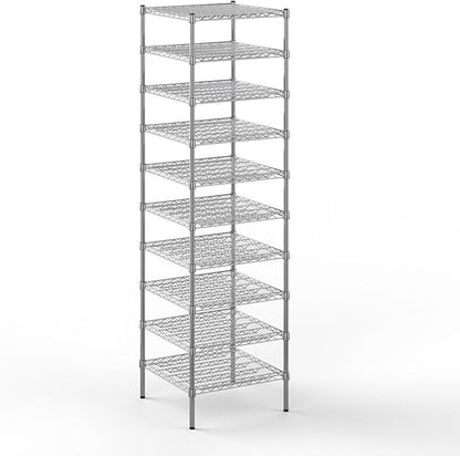 Regal Altair 24" Deep x 24" Wide x 86" Height Wire Shelving Kit | 10-Tier | NSF Commercial Storage Rack Unit