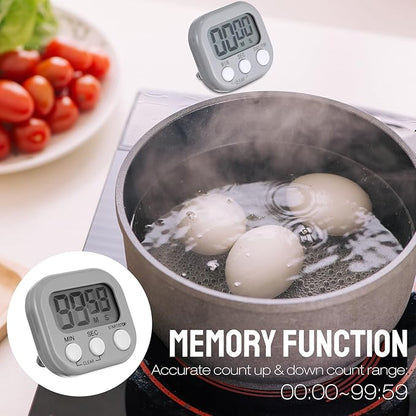 Weewooday 24 Pcs Digital Kitchen Timer Magnetic Timer Bulk On/Off Switch Minute Second Count up Countdown Loud Alarm for Exercise Cook Baking (Novel Color)