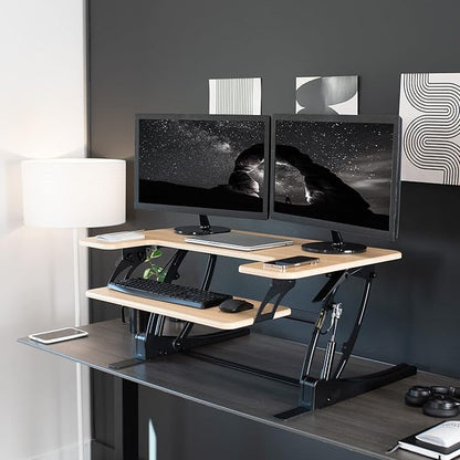 VIVO 36 inch Height Adjustable Stand Up Desk Converter (Black)