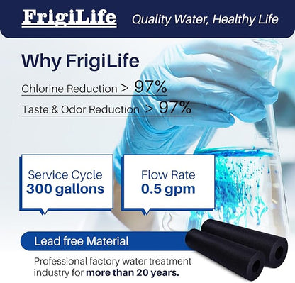 RWF5800A Refrigerator Water Filter Replacement for Frigidaire EPTWFU01 EWF02 Pure Source Ultra II, PureSource Ultra 2, SCWFTCTO, GP006, EPTWFUO1, MR022, JO22, BO022, TH-01, DE022, 1007 4PACK
