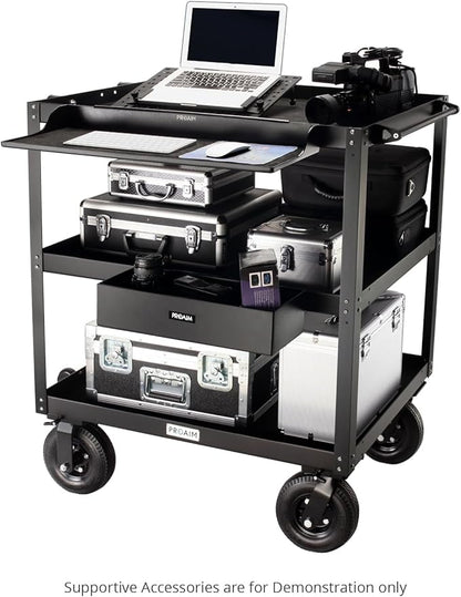 PROAIM Bowado 36" Video Camera Production Cart for Photographer, Videographer & Filmmaker. Payload up to 200kg/440lb. Collapsed Design (CT-BWDO-36)