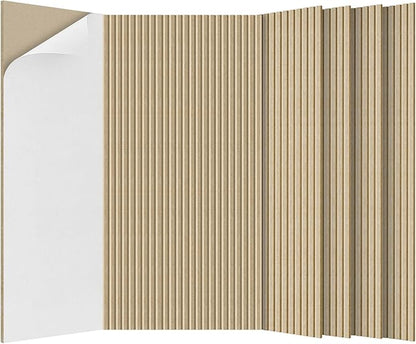 5 Pack Acoustic Panels,47.2x23.6x0.4 inch Acoustical Wall Panels,Large Soundproof Panels,Self-Adhesive Sound proof Panels for Walls,Acoustic Treatment for Recording Studio&Office,Camel