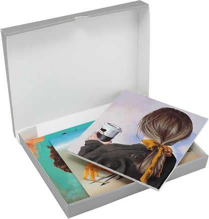 Jerry's Artarama Viewpoint Archival Storage Box (8.5x11) - Preserve Your Art, Easy to Assemble, Perfect for Photos, Artwork, Prints, and Record Storage