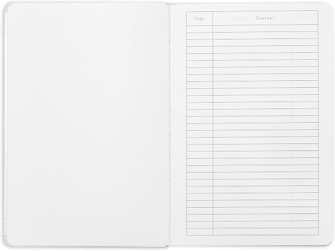 Minimalism Art, Premium Hard Cover Notebook Journal, Classic 5" x 8.3", 122 Numbered Pages, Gusseted Pocket, Ribbon Bookmark, Extra Thick Ink-Proof Paper 120gsm, San Francisco (Plain, Brown)