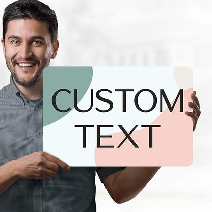 Custom Sign, Custom Street Sign, 11 Font Colors, 13 Font Styles, 4 Hole Options, 22 Sizes, 12x18 Inches, Rust Free DiBound, Fade Resistant, Made in USA by My Sign Center (Minimalist)
