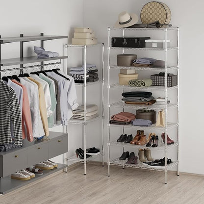 Regal Altair 21" Deep x 36" Wide x 86" Height Wire Shelving Kit | 8-Tier | NSF Commercial Storage Rack Unit