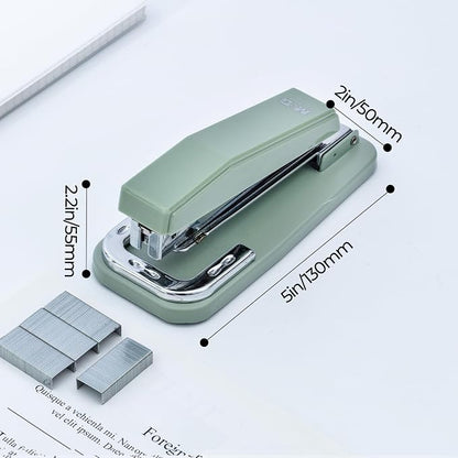 M&G Desktop Stapler Swing-Arm Stapler with 50 Sheet Capacity, 180 Rotation Design, Swivel Stapler with 1000 Staples for Booklet Binding, Durable Staplers for Office School Home (Green)
