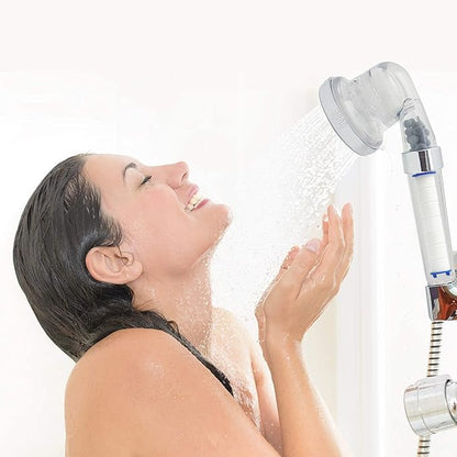 Spray Shower Head Filter with Mineral Beads, High Pressure Handheld Filtered Bead Shower Head Filter for Hard Water, Reduces Dry Itchy Skin & Hair Loss, 4.5in Set of 6 Replacement PP-Cotton Filters