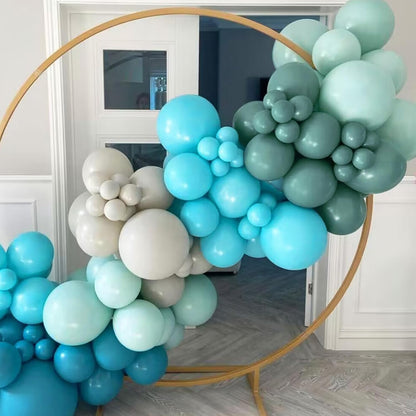 Deep Teal Blue Balloons, Scmdoti Ocean Blue Balloons Different Sizes 18 12 10 5 Inches, Blue Balloon Garland Arch for Spring Party Birthday Baby Shower Bridal Shower Wedding Decorations(LakeBlue)