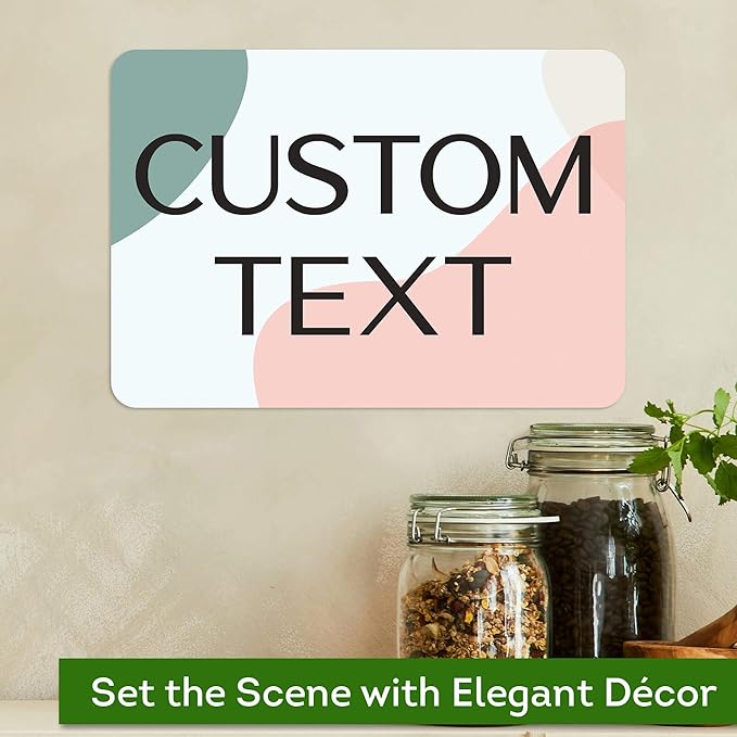 Custom Sign, Custom Street Sign, 11 Font Colors, 13 Font Styles, 4 Hole Options, 22 Sizes, 7x10 Inches, Rust Free DiBound, Fade Resistant, Made in USA by My Sign Center (Minimalist)