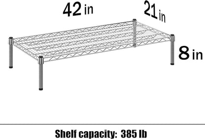 Regal Altair 21" Deep x 42" Wide x 8" Height Wire Shelving Kit | 1-Tier | NSF Commercial Storage Rack Unit