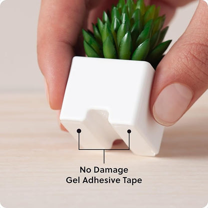 U Brands Adhesive Faux Succulent Cord Organizers, Set of 3, Kitchen Gadgets Cable Management, Office Desk Accessories, Office Supplies, Assorted Colors