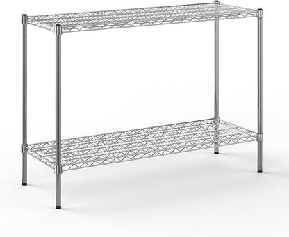 Regal Altair 18" Deep x 48" Wide x 34" Height Wire Shelving Kit | 2-Tier | NSF Commercial Storage Rack Unit