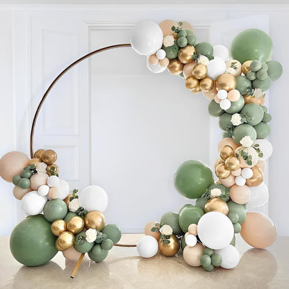 90pack Sage Green Balloons Different Size 18/12/10/5 Inch Olive Green Balloon Garland Arch Kit for Graduation, Wedding, Birthday, Bridal Shower, Baby Shower, Anniversary Party Decorations