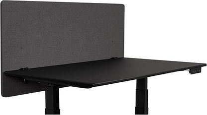 Stand Up Desk Store ReFocus Clamp-on Acoustic Desk Divider Privacy Panel That Reduces Noise and Visual Distractions (Ash Gray, 47.25" x 23.6")