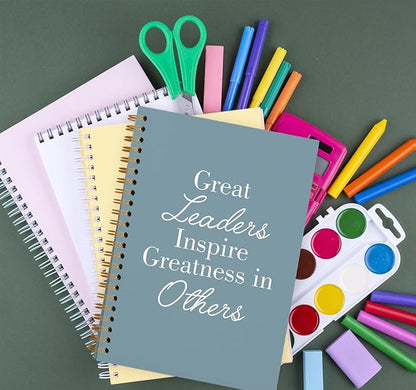 OXW Blue Meeting Notebooks for Work, Leadership Gifts Office Work Notebook Journal for Writing Note Taking, Thank You Gifts for Women Men Leader Boss Mentor Principal Manager, 5.5"x8.3"