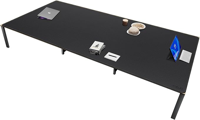 Mydours Super Large 83" x 40" Desk Mat, Full Desk Blotter Pad, Desktop Computer Desk Mat, Mouse Pad for Home Office & Computer Workstation, Extra Pad for Standing Desk (Black)