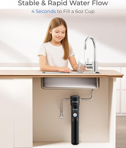 Waterdrop RF17 Water Filter Replacement for Waterdrop 17UA/17UB | Under Sink Water Filter, Reduces PFOA/PFOS, PFAS, Lead, Chlorine, Bad Taste & Odor, NSF/ANSI 42 Certified, 3 Years