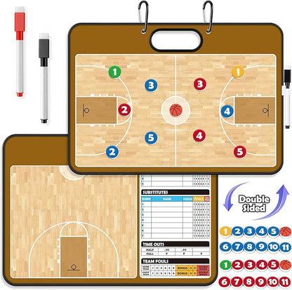 Torlam Magnetic Dry Erase Coach Board, Baseball, Soccer, Football, Basketball Coaching Clipboard
