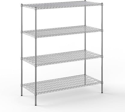 Regal Altair 24" Deep x 54" Wide x 64" Height Wire Shelving Kit | 4-Tier | NSF Commercial Storage Rack Unit
