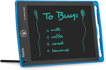 mafiti 10 Pack LCD Writing Tablet 8.5 Inch Electronic Drawing Pads for Kids Portable Ewriter Doodle Board Blue