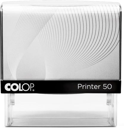 COLOP Extra Large Size Self Inking Custom Text Stamp - Choose from Many Fonts & 15 Ink Colors