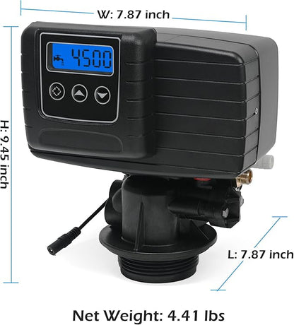 Time Type 5600SXT Water Softener Control Head, 110V Water Softener System Filter Control Head, Electronic Water Softener Valve, Inlet/Outlet DN25, Complete Accessories