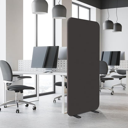 DECOLAB Room Divider Panel, Standing Privacy Partition Dividers for Office, Studio Apartment, Classroom, Home, Restaurant, Scratch Resistance, 29"x65", Iron