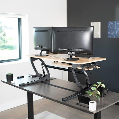 VIVO 36 inch Height Adjustable Stand Up Desk Converter (Black)